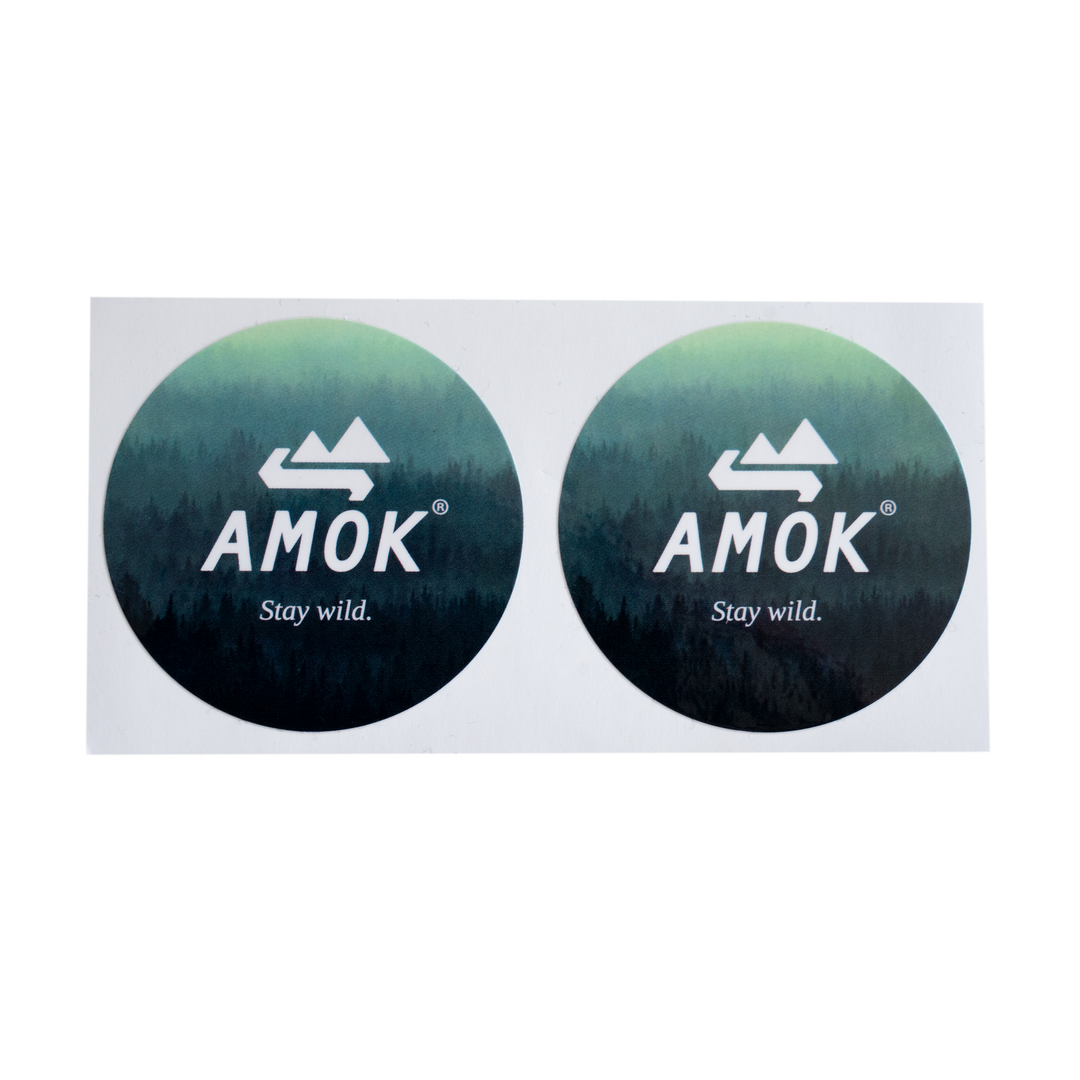 Sticker Set - 10 pcs Amok logo stickers