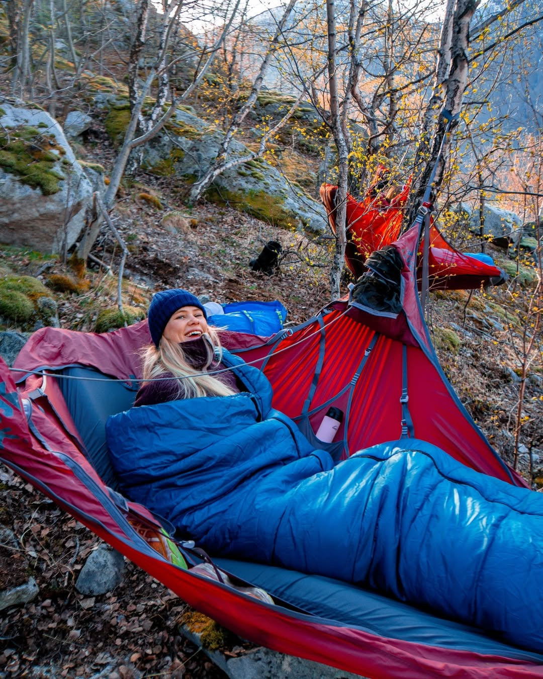 Draumr hammocks in use